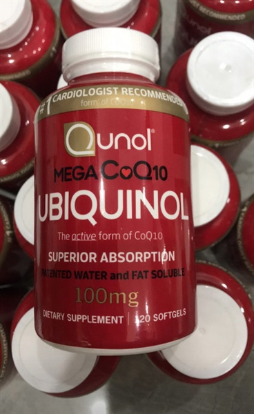 Viên uống bổ sung COQ10 cho tim ubiquinol qunol mega COQ10 ubiquinol 100mg 100 viên