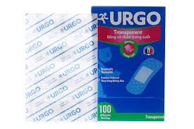 Băng cá nhân Urgo Transparent 2x7.2cm trong suốt (100 miếng)