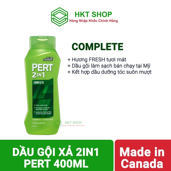 Dầu gội 2IN1 pert 400ml